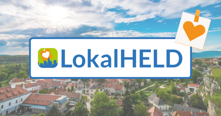 Lokalheld Logo mit Hintergrundbanner