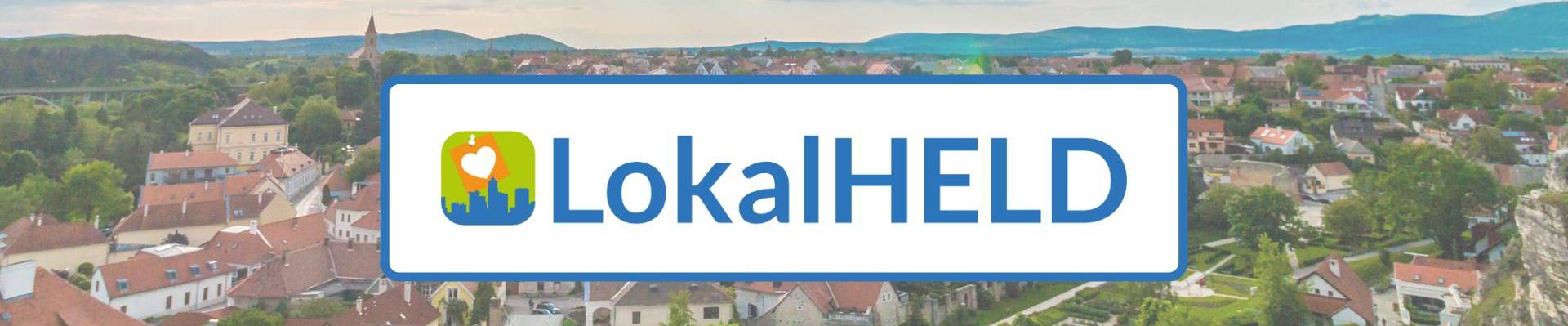 Logo LokalHELD mit Hintergrundbanner