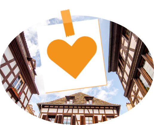 Herz auf Post-it