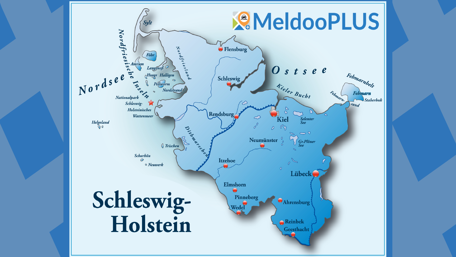 Karte von Schleswig-Holstein
