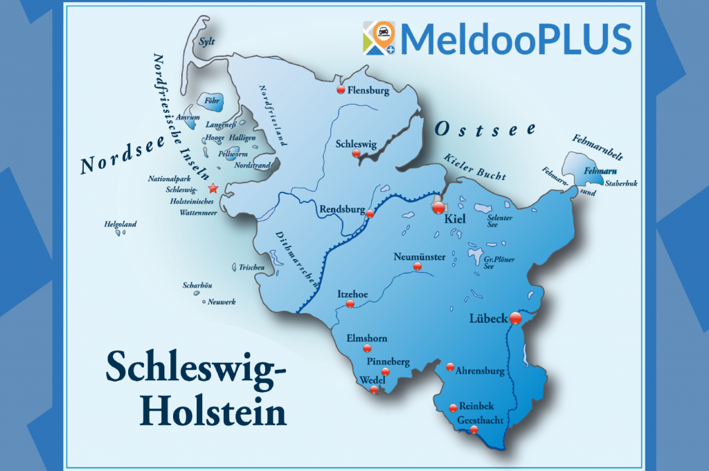 Karte von Schleswig-Holstein